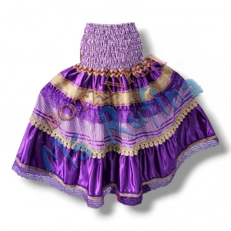 Purple & Burlap Skirt San Lazaro / Babalu Aye