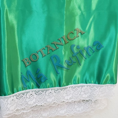 Green Satin Plain Handkerchief Large