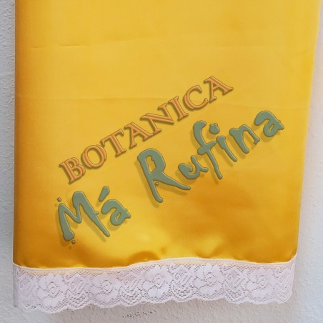 Yellow Satin Plain Handkerchief Large