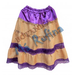 Purple & Burlap Skirt San...