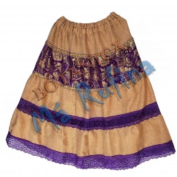 Purple & Burlap Skirt San...