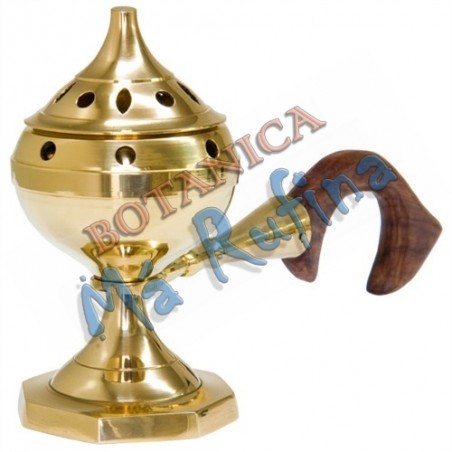 Brass Burner with Handle 4"H